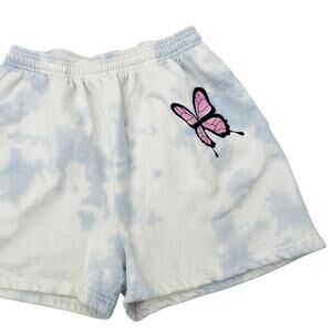 By Samii Ryan Blue tie Dye Butterfly shorts